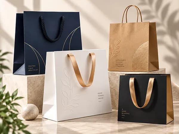Bespoke premium paper bags from the Arvis catalogue