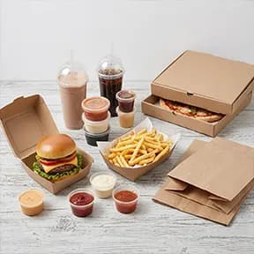 Packaging used across restaurant and quick service outlets