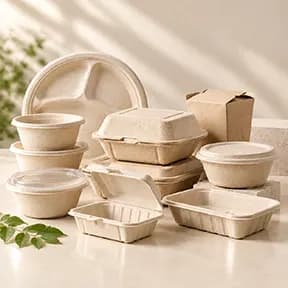 Bagasse packaging products